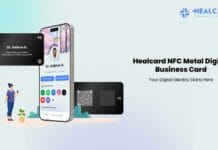 Healcard NFC Metal Business Card The Ultimate Digital Visiting Card for Healthcare Professionals Healcard NFC Metal Business Card