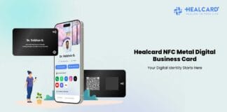Healcard NFC Metal Business Card The Ultimate Digital Visiting Card for Healthcare Professionals Healcard NFC Metal Business Card