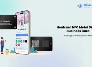 Healcard NFC Metal Business Card The Ultimate Digital Visiting Card for Healthcare Professionals Healcard NFC Metal Business Card