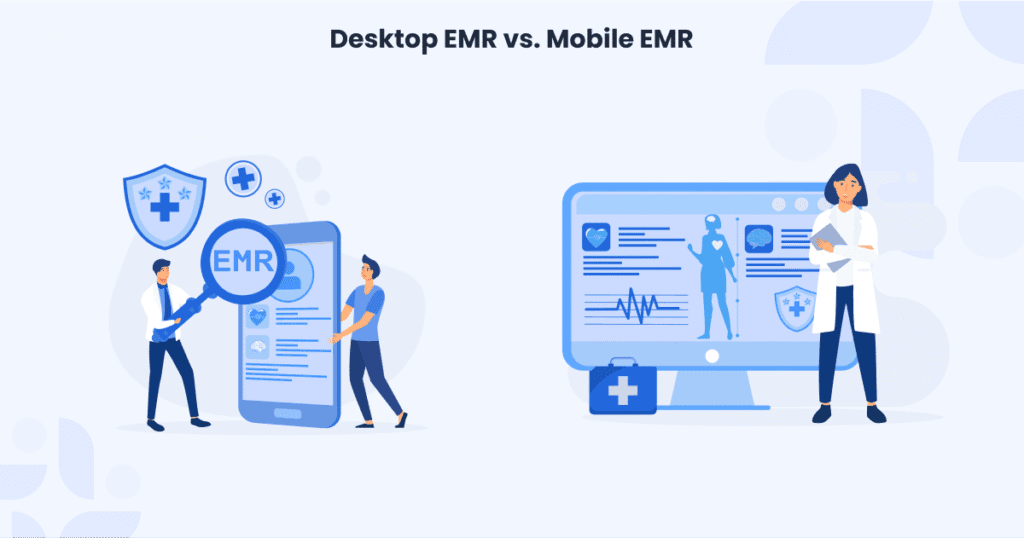 A mobile-friendly EMR, or mobile EMR software in India, works well on your phone or tablet. It lets you do the same clinic tasks you would do on a desktop, but with more flexibility.